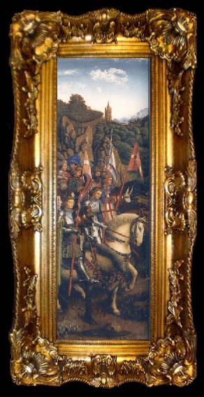 framed  Jan Van Eyck The Ghent Altarpiece: Knights of Christ, ta009-2